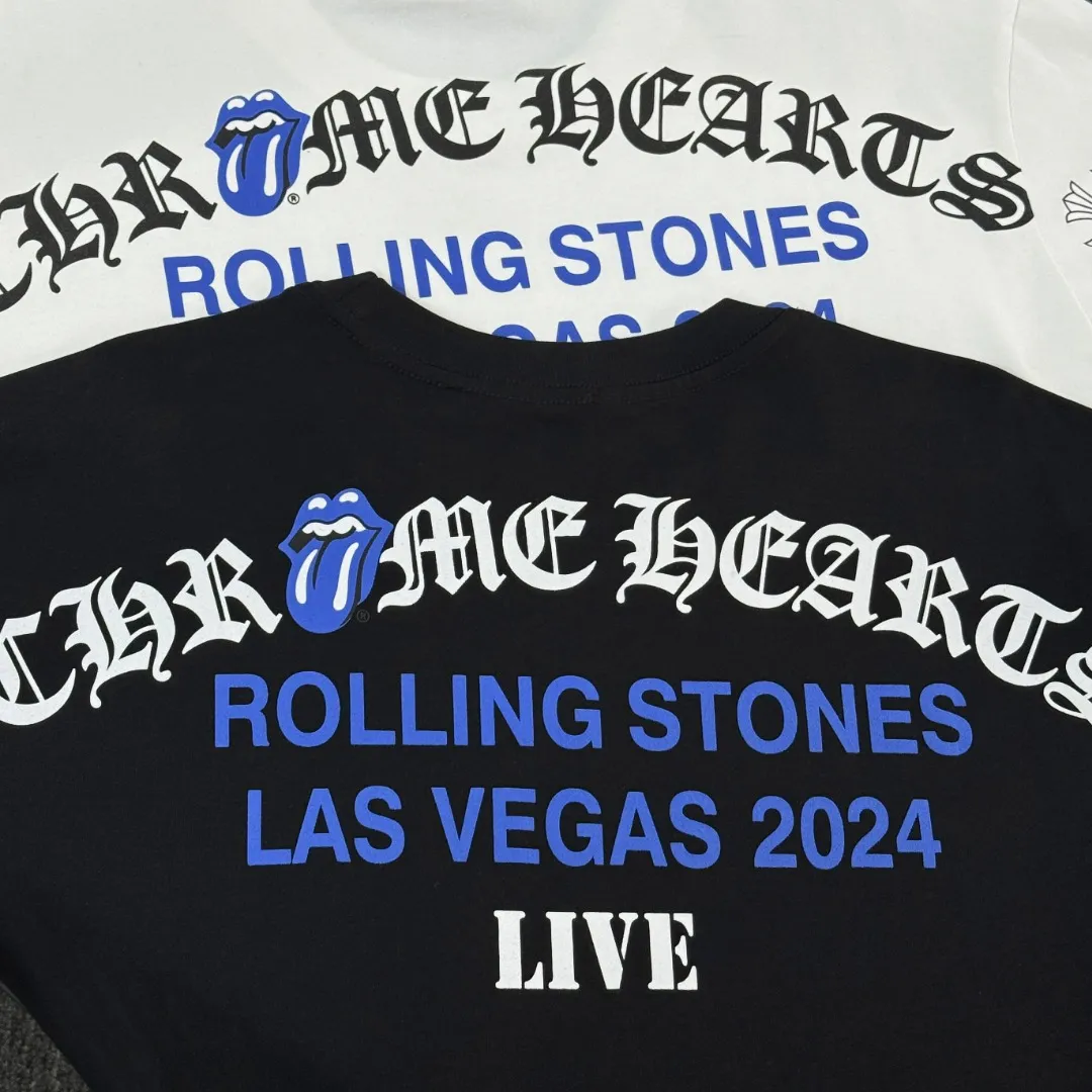 P180 Chrome Hearts Chrome Hearts 25 high-end versions. The fabric is made of 300 grams of high-density pure cotton. It does not deform or shrink. It has three labels. It is the same style for men and women. Technology: suede foaming + digital printing. Color: white, black. SIZE: S-XL.